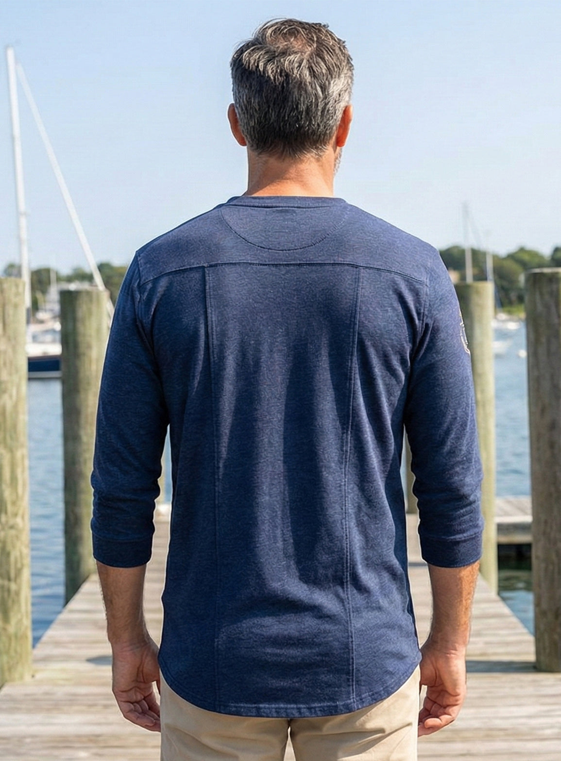 EMBROIDERED FLAG BOAT TEE