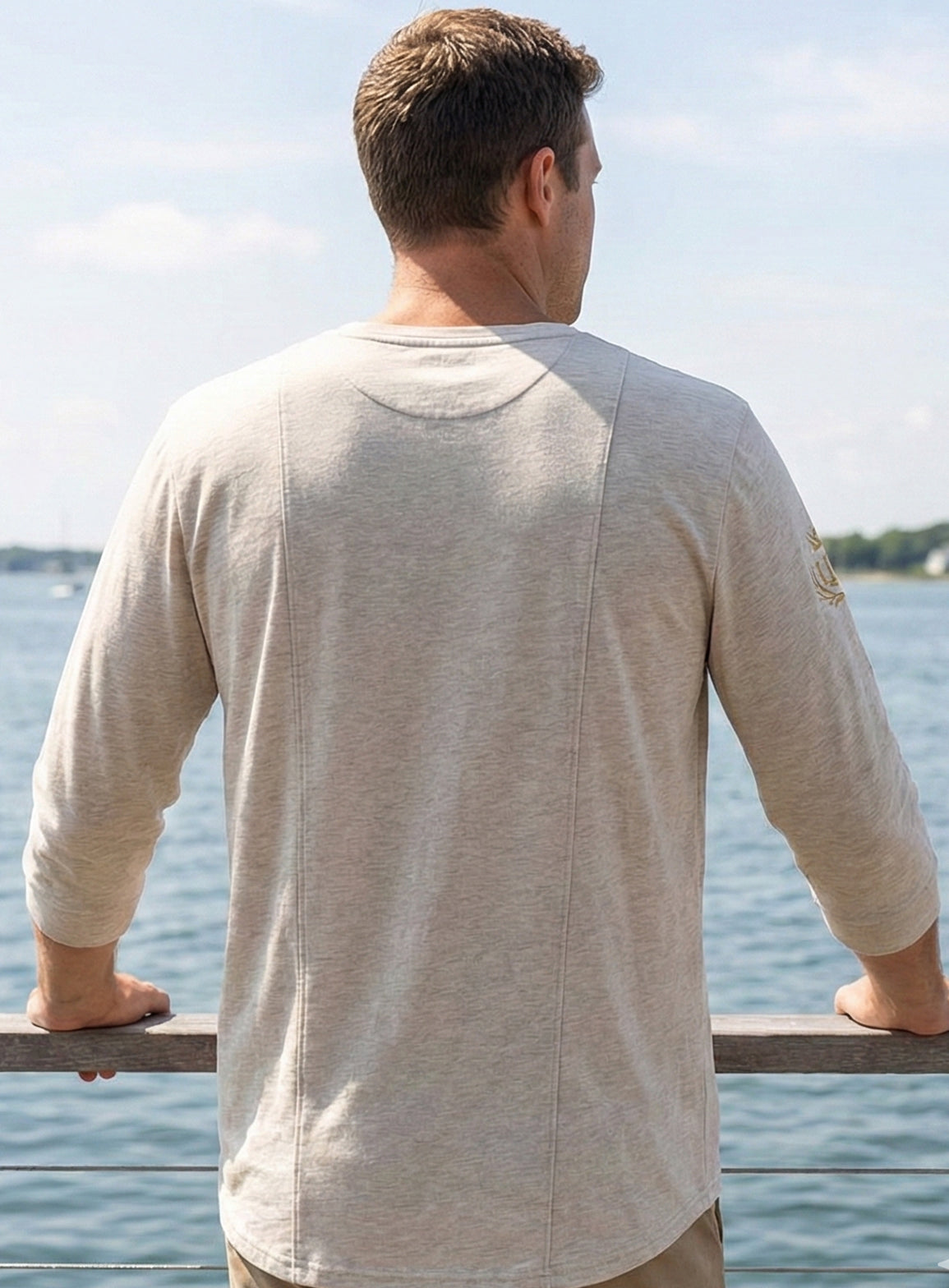 EMBROIDERED FLAG BOAT TEE