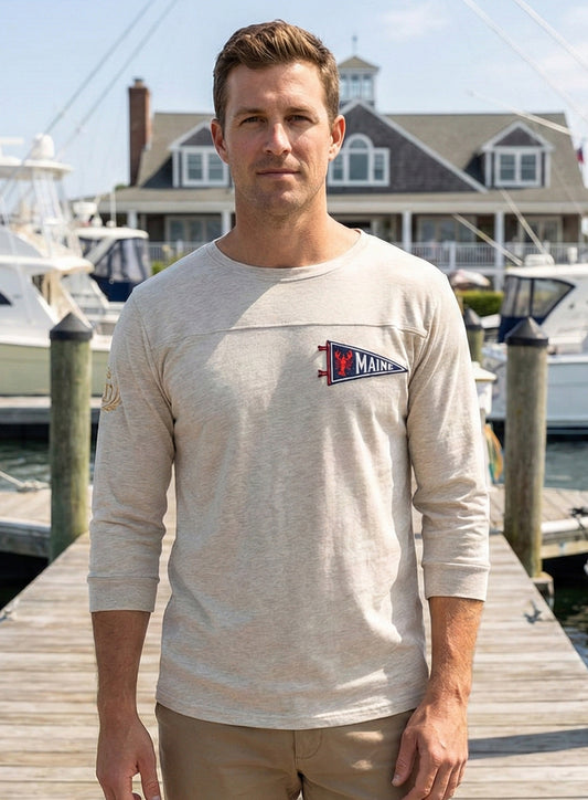 EMBROIDERED FLAG BOAT TEE