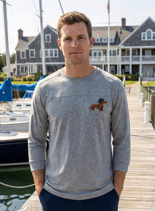 EMBROIDERED DOG BOAT TEE